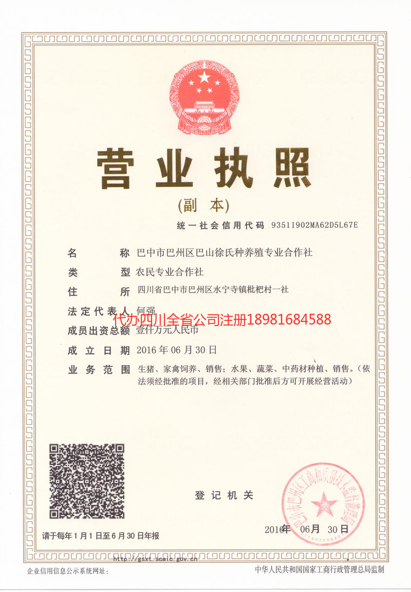 廉江廉江巴山徐氏种养殖专业合作社